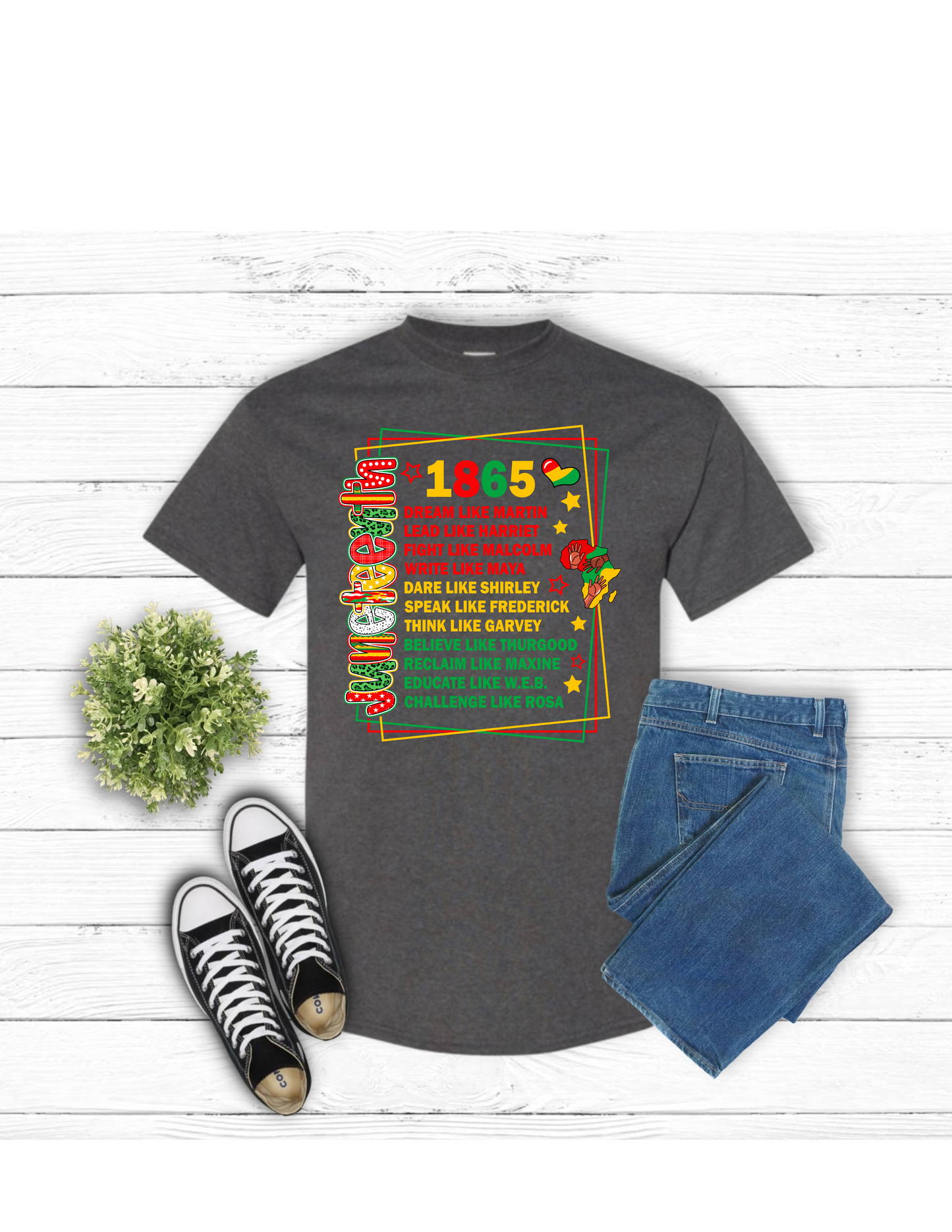 Juneteenth-Gray Tees