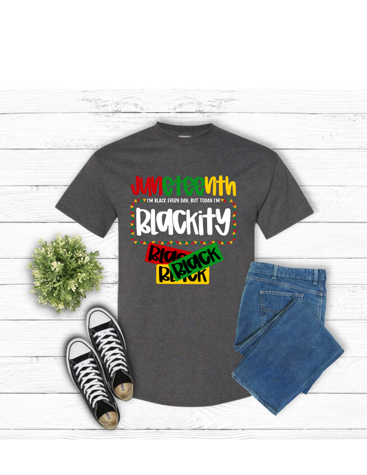 Juneteenth-Gray Tees