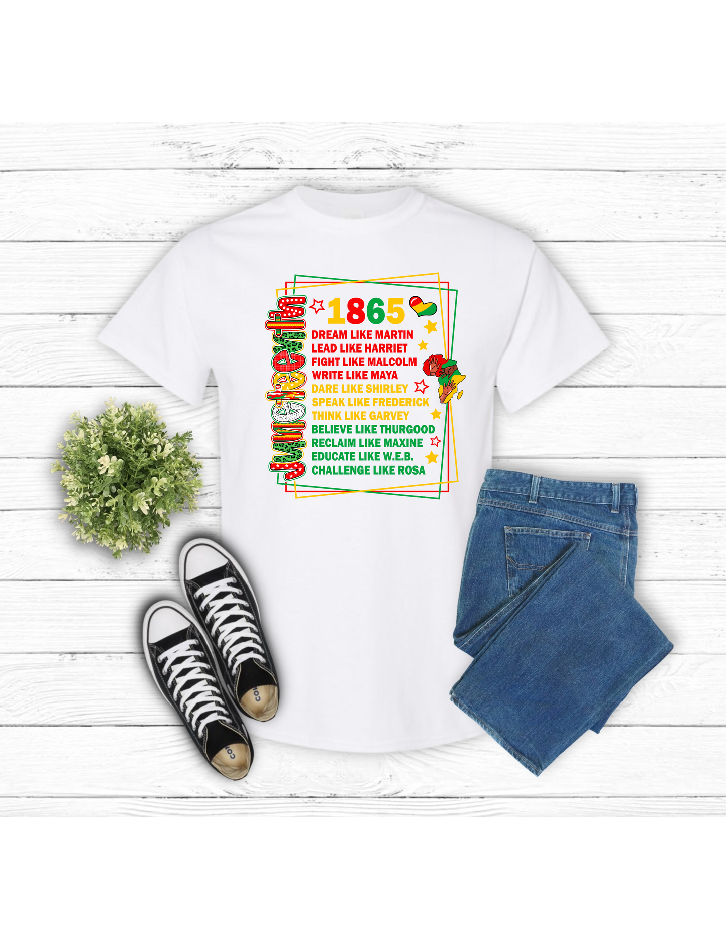 Juneteenth-White Tee