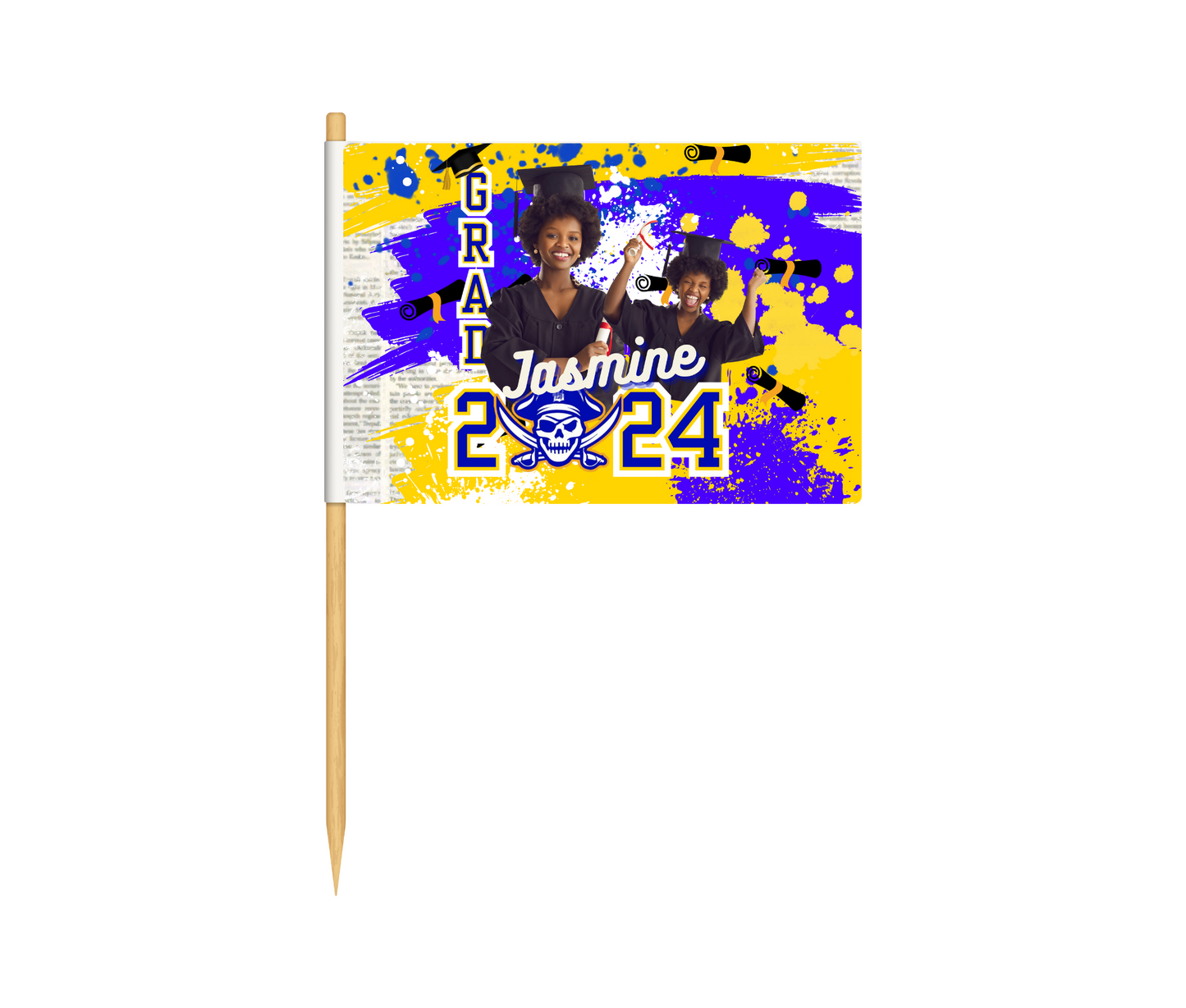 Grad Flag-Set of 4